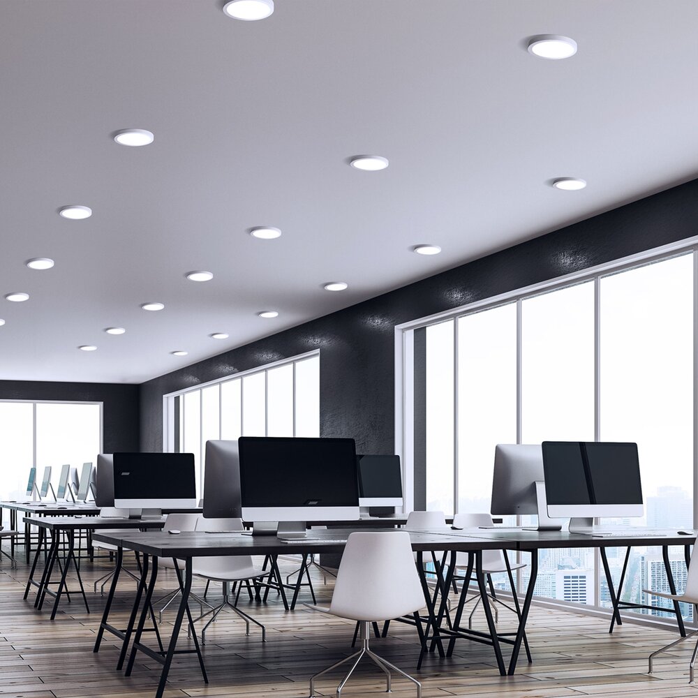 Spectrum LED Downlight - Plafondlamp Inbouw/ Opbouw IP20 - 170MM - 12W 1200Lm - Selecteer lichtkleur | Incl. Veerklemsysteem