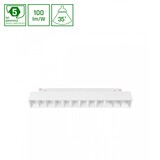 Spectrum voor de installateur LED 48V Magnetische Railspot - Wit - Model S - 12W 1200Lm - 3000K 830 Warm Wit | 12 Leds - Track Bar - Shift Systeem 204x23x42mm 35D