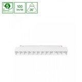 Spectrum LED 48V Magnetische Railspot - Wit - Model S - 12W 1200Lm - 3000K 830 Warm Wit | 12 Leds - Track Bar - Shift Systeem 204x23x42mm 35D Spectrum LED 48V Magnetische Railspot - Wit - Model S - 12W 1200Lm - 3000K 830 Warm Wit | 12 Leds - Track Bar - Shift Systeem 204x23x42mm 35D