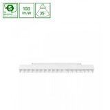 Spectrum voor de installateur LED 48V Magnetische Railspot - Wit - Model M - 17W 1700Lm - 3000K 830 Warm Wit | 18 Leds - Track Bar - Shift Systeem 303x23x42mm 35D