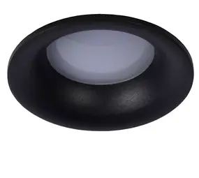 Lucide LED Inbouwspot Armatuur IP44 - ZIVA Zwart - Rond 85MM | Geschikt voor badkamer - Zaagmaat 75MM - voor GU10 & GU5.3 Fitting