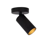 LED Plafondspot GU10 - Richtbaar - CLUBS Geribbeld zwart | GU10 fitting LED Plafondspot GU10 - Richtbaar - CLUBS Geribbeld zwart | GU10 fitting