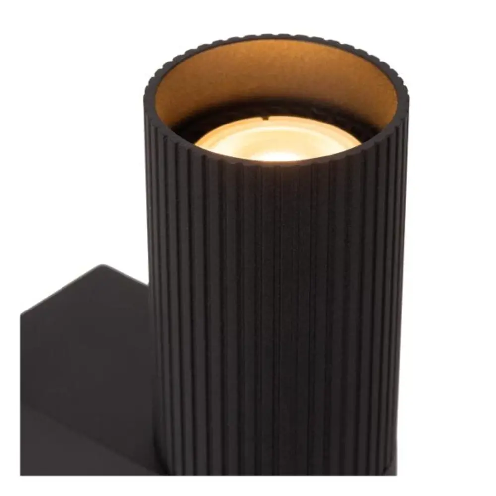 LED Plafondspot GU10 - CLUBS Richtbaar - Geribbeld zwart |  GU10 fitting LED Plafondspot GU10 - CLUBS Richtbaar - Geribbeld zwart |  GU10 fitting