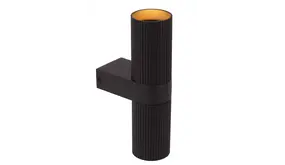 LED Plafondspot GU10 - CLUBS Richtbaar - Geribbeld zwart |  GU10 fitting LED Plafondspot GU10 - CLUBS Richtbaar - Geribbeld zwart |  GU10 fitting