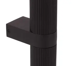 LED Plafondspot GU10 - CLUBS Richtbaar - Geribbeld zwart |  GU10 fitting