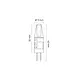 LED line LED G4 - 1.5W vervangt 15W - 2700K warm wit licht - 10x30mm LED line LED G4 - 1.5W vervangt 15W - 2700K warm wit licht - 10x30mm