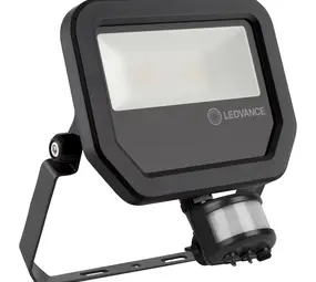 Ledvance Zakelijk: Professionele LED Verlichting & Armaturen LED Breedstraler Sensor GEN 4 Zwart 17W 2200lm 100D - 830 Warm Wit | IP66 - Bewegings- en lichtsensor - Symmetrisch - Vervangt 50W