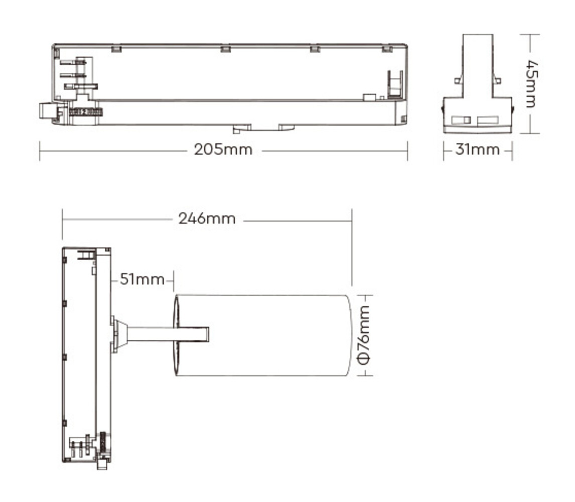 LCB LED 3F Track Spotlight Zwart 30W RGB+CCT  (Zigbee 3.0 + 2.4G) LCB LED 3F Track Spotlight Zwart 30W RGB+CCT  (Zigbee 3.0 + 2.4G)