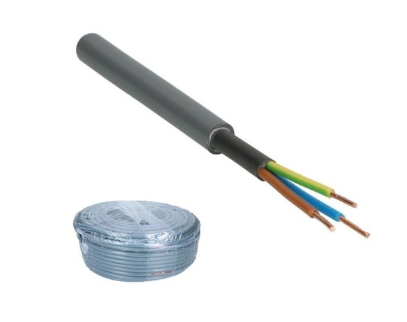 WASKÖNIG + WALTER Installatiekabel Grijs - YMvK 3x2.5mm² Dca-s2,d2,a3 | 1 Meter - Prijs per meter WASKÖNIG + WALTER Installatiekabel Grijs - YMvK 3x2.5mm² Dca-s2,d2,a3 | 1 Meter - Prijs per meter