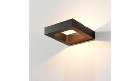 LCB LED Wandarmatuur IP54 Zwart - Up and Downlight - Wandlamp Carre - 4W 460Lm 2700K 927 Warm wit  - 14.5x13x3cm LCB LED Wandarmatuur IP54 Zwart - Up and Downlight - Wandlamp Carre - 4W 460Lm 2700K 927 Warm wit  - 14.5x13x3cm