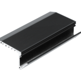 Topmet LED Strip Traptrede profiel |  2 meter met antislip  | Type BOLD12 - Geschikt voor 12mm Strips