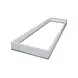 LCB LED LED Paneel Opbouw framesysteem - 120x30x6.8 cm - Wit aluminium | Geschikt voor Backlit en Sidelit panelen LCB LED LED Paneel Opbouw framesysteem - 120x30x6.8 cm - Wit aluminium | Geschikt voor Backlit en Sidelit panelen