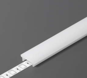 Topmet LED Strip Traptrede profiel - Toebehoren | Afdekkap 2 Meter Opaal - Geschikt voor UP-BOLD12 Profiel
