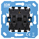 ION INDUSTRIES Schakelaar inbouw - wissel/wissel - element - IP20 - 71 x 71 mm Mat Zwart ION INDUSTRIES Schakelaar inbouw - wissel/wissel - element - IP20 - 71 x 71 mm Mat Zwart