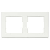 ION INDUSTRIES V1 afdekraam 2-voudig - verticaal/horizontaal - 156 x 85 x 11 mm - Mat Alpin Wit