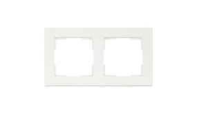 ION INDUSTRIES V1 afdekraam 2-voudig - verticaal/horizontaal - 156 x 85 x 11 mm - Mat Alpin Wit