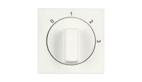 ION INDUSTRIES Centraalplaat met Draaiknop t.b.v. 3-standenschakelaar met Nulstand V1/J1 | Mat Alpin Wit ION INDUSTRIES Centraalplaat met Draaiknop t.b.v. 3-standenschakelaar met Nulstand V1/J1 | Mat Alpin Wit
