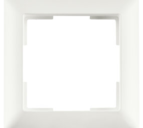 ION INDUSTRIES Afdekraam - J1- 1-voudig - verticaal/horizontaal - 80 x 80 x 11 mm - Mat Alpin Wit