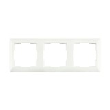 ION INDUSTRIES Afdekraam - J1 -  3-voudig - verticaal/horizontaal - 224 x 80 x 11 mm - Mat Alpin Wit