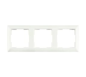 ION INDUSTRIES Afdekraam - J1 -  3-voudig - verticaal/horizontaal - 224 x 80 x 11 mm - Mat Alpin Wit