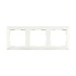 Afdekraam - J1 -  3-voudig - verticaal/horizontaal - 224 x 80 x 11 mm - Mat Alpin Wit