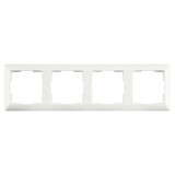 ION INDUSTRIES Afdekraam - J1 -  4-voudig - verticaal/horizontaal - 295 x 80 x 11 mm - Mat Alpin Wit