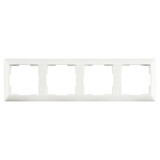 ION INDUSTRIES Afdekraam - J1 -  4-voudig - verticaal/horizontaal - 295 x 80 x 11 mm - Mat Alpin Wit