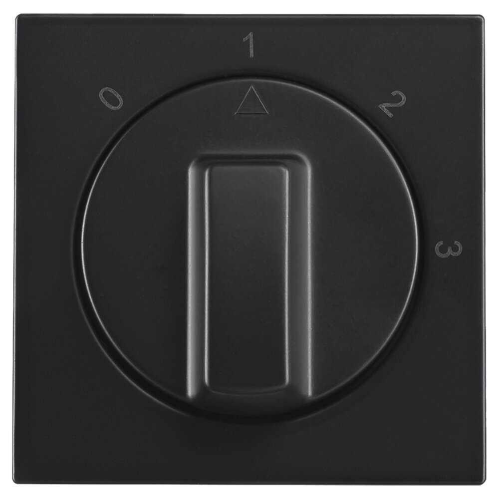 ION INDUSTRIES V1/J1 centraalplaat met knop - 3 standen - 55 x 55 mm - Mat Zwart ION INDUSTRIES V1/J1 centraalplaat met knop - 3 standen - 55 x 55 mm - Mat Zwart