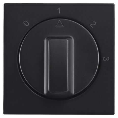 ION INDUSTRIES V1/J1 centraalplaat met knop - 3 standen - 55 x 55 mm - Mat Zwart ION INDUSTRIES V1/J1 centraalplaat met knop - 3 standen - 55 x 55 mm - Mat Zwart