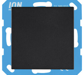 ION INDUSTRIES Blindplaat - V1/J1  - Mat Zwart