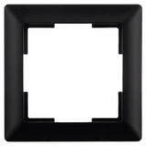 ION INDUSTRIES Afdekraam - J1- 1-voudig - verticaal/horizontaal - 80 x 80 x 11 mm - Mat Zwart