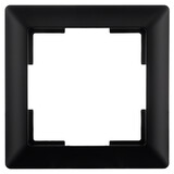 ION INDUSTRIES Afdekraam - J1- 1-voudig - verticaal/horizontaal - 80 x 80 x 11 mm - Mat Zwart