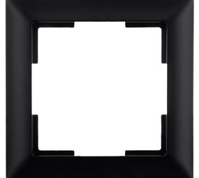 ION INDUSTRIES Afdekraam - J1- 1-voudig - verticaal/horizontaal - 80 x 80 x 11 mm - Mat Zwart