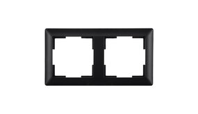 ION INDUSTRIES Afdekraam - J1 - 2-voudig - verticaal/horizontaal - 153 x 80 x 11 mm - Mat Zwart ION INDUSTRIES Afdekraam - J1 - 2-voudig - verticaal/horizontaal - 153 x 80 x 11 mm - Mat Zwart