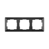 ION INDUSTRIES Afdekraam -J1 -  3-voudig - verticaal/horizontaal - 224 x 80 x 11 mm - Mat Zwart