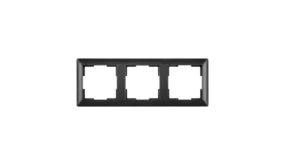 ION INDUSTRIES Afdekraam -J1 -  3-voudig - verticaal/horizontaal - 224 x 80 x 11 mm - Mat Zwart ION INDUSTRIES Afdekraam -J1 -  3-voudig - verticaal/horizontaal - 224 x 80 x 11 mm - Mat Zwart