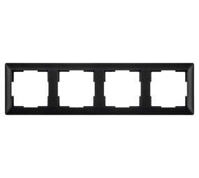 ION INDUSTRIES Afdekraam - J1 - 4-voudig - verticaal/horizontaal - 295 x 80 x 11 mm - Mat Zwart