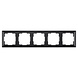 ION INDUSTRIES Afdekraam - J1 - 5-voudig - verticaal/horizontaal - 366 x 80 x 11 mm - Mat Zwart ION INDUSTRIES Afdekraam - J1 - 5-voudig - verticaal/horizontaal - 366 x 80 x 11 mm - Mat Zwart