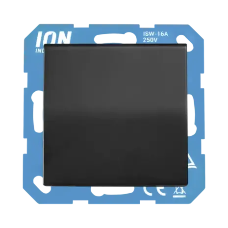 ION INDUSTRIES V1/J1 contactdoos inbouw RA - 1-voudig - randaarde - met klep - IP44 - Mat Zwart ION INDUSTRIES V1/J1 contactdoos inbouw RA - 1-voudig - randaarde - met klep - IP44 - Mat Zwart