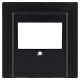 ION INDUSTRIES V1/J1 centraalplaat voor  USB-lader USB-A + USB-C 55 x 55 mm - Mat Zwart