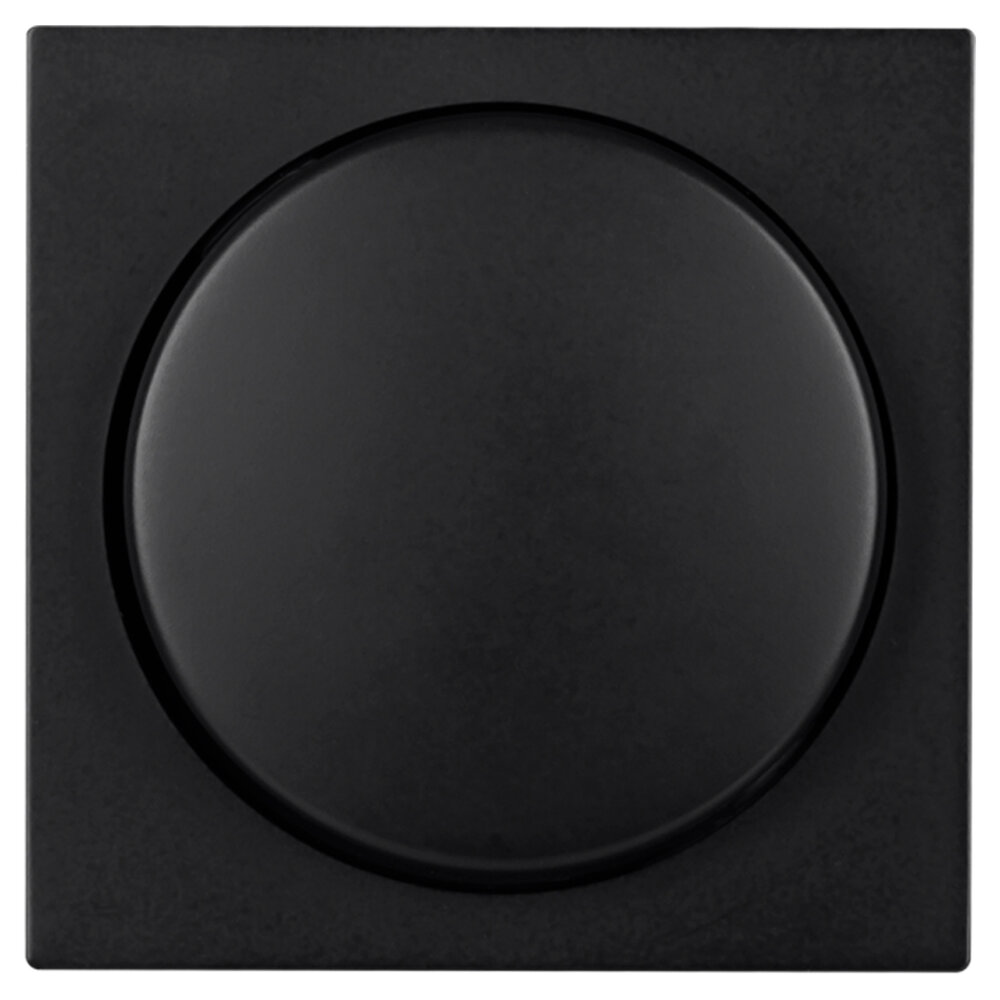 ION INDUSTRIES V1/J1 centraalplaat met knop - dimmer - 55 x 55 mm - Mat Zwart ION INDUSTRIES V1/J1 centraalplaat met knop - dimmer - 55 x 55 mm - Mat Zwart