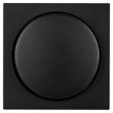 ION INDUSTRIES V1/J1 centraalplaat met knop - dimmer - 55 x 55 mm - Mat Zwart