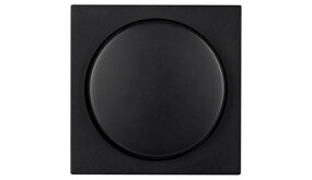 ION INDUSTRIES V1/J1 centraalplaat met knop - dimmer - 55 x 55 mm - Mat Zwart ION INDUSTRIES V1/J1 centraalplaat met knop - dimmer - 55 x 55 mm - Mat Zwart