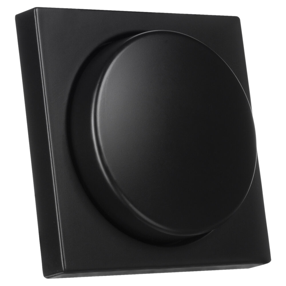 ION INDUSTRIES V1/J1 centraalplaat met knop - dimmer - 55 x 55 mm - Mat Zwart ION INDUSTRIES V1/J1 centraalplaat met knop - dimmer - 55 x 55 mm - Mat Zwart