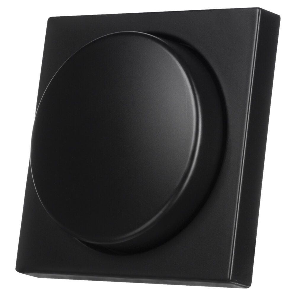 ION INDUSTRIES V1/J1 centraalplaat met knop - dimmer - 55 x 55 mm - Mat Zwart ION INDUSTRIES V1/J1 centraalplaat met knop - dimmer - 55 x 55 mm - Mat Zwart