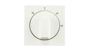 ION INDUSTRIES Centraalplaat met Draaiknop t.b.v. 3-standenschakelaar met Nulstand V1/J1 | Alpin Wit ION INDUSTRIES Centraalplaat met Draaiknop t.b.v. 3-standenschakelaar met Nulstand V1/J1 | Alpin Wit