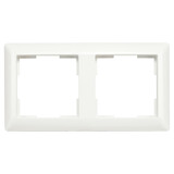 ION INDUSTRIES Afdekraam - J1- 2-voudig - verticaal/horizontaal - 153 x 80 x 11 mm - Alpin Wit