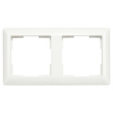 ION INDUSTRIES Afdekraam - J1- 2-voudig - verticaal/horizontaal - 153 x 80 x 11 mm - Alpin Wit