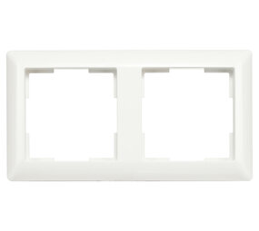 ION INDUSTRIES Afdekraam - J1- 2-voudig - verticaal/horizontaal - 153 x 80 x 11 mm - Alpin Wit