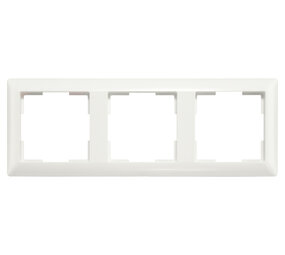 ION INDUSTRIES Afdekraam - J1 - 3-voudig - verticaal/horizontaal - 224 x 80 x 11 mm - Alpin Wit